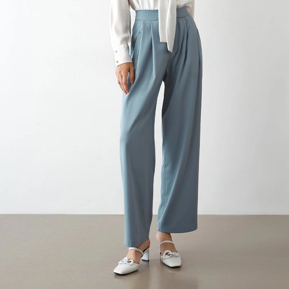 J.ING Pants - J.ing Kaira Light Blue Wide Leg Pants